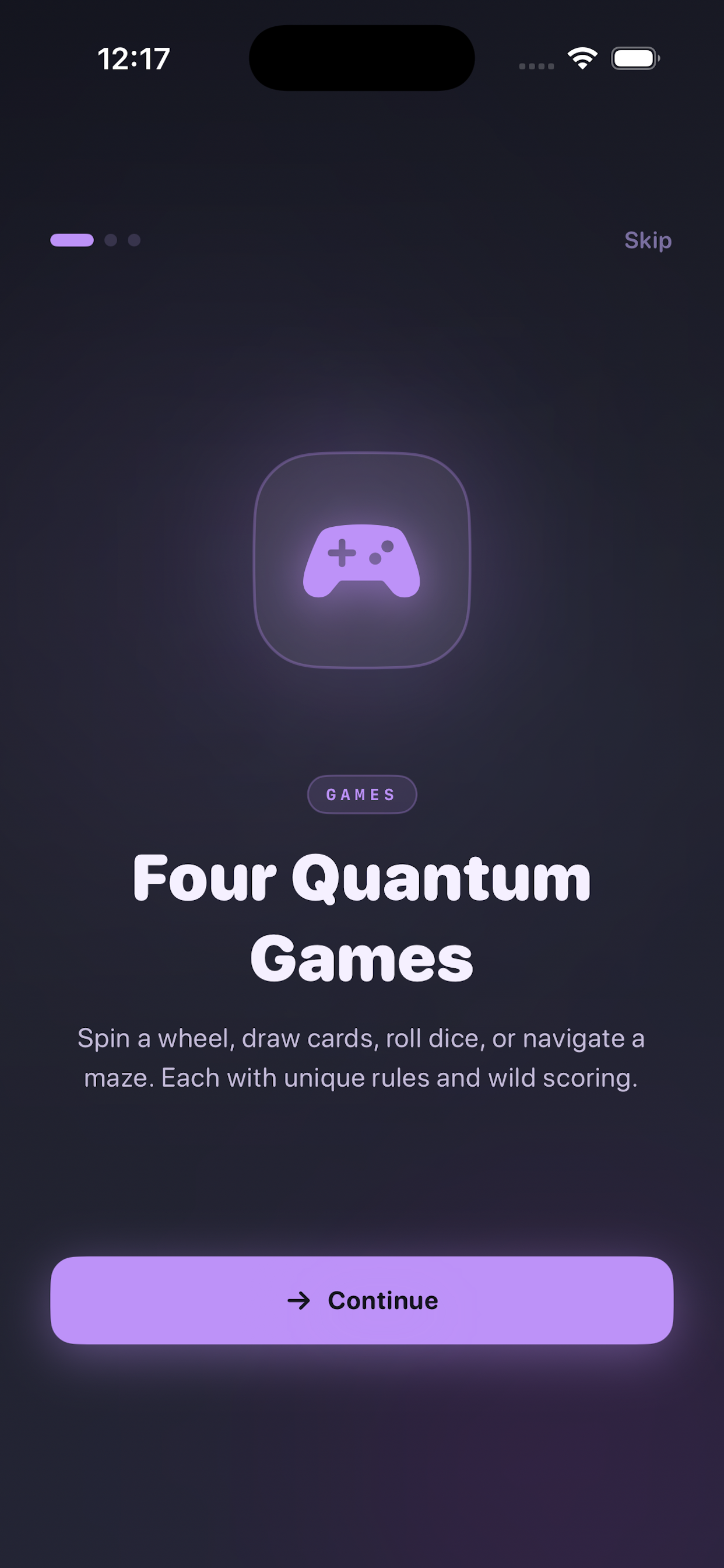 Four Quantum Games