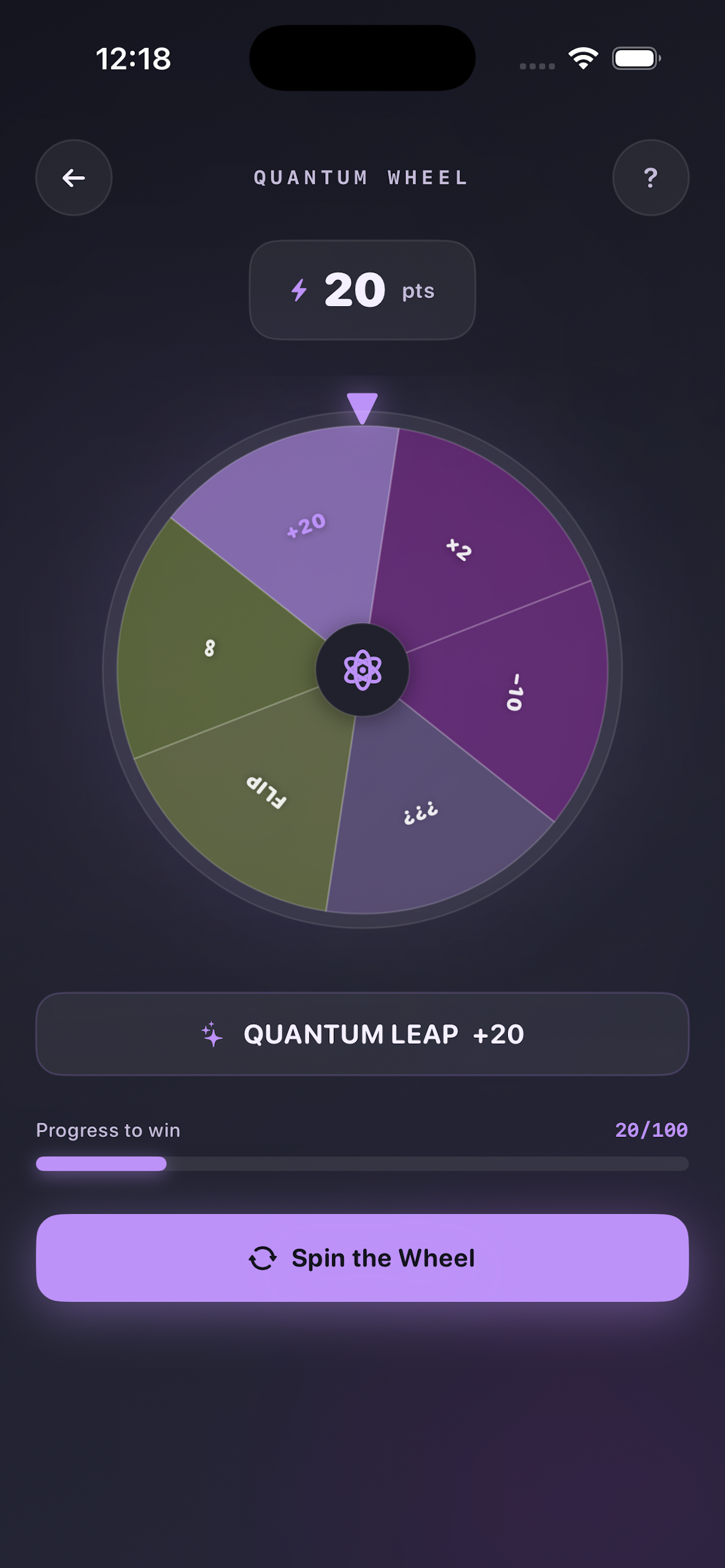 Quantum Wheel Gameplay